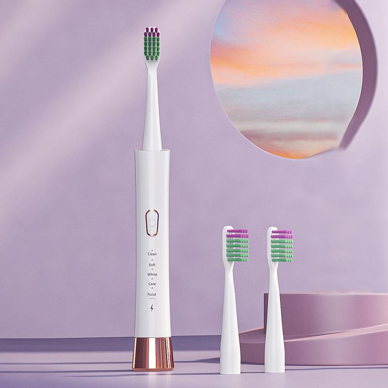 Новая электрическая зубная щетка для взрослых, мягкая электрическая зубная щетка с белой пудрой, модель для пар, семейный набор, электрическая