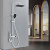 Shower Faucet Set Digital Display 4 Function Piano Key Rainfall Shower Combo Set