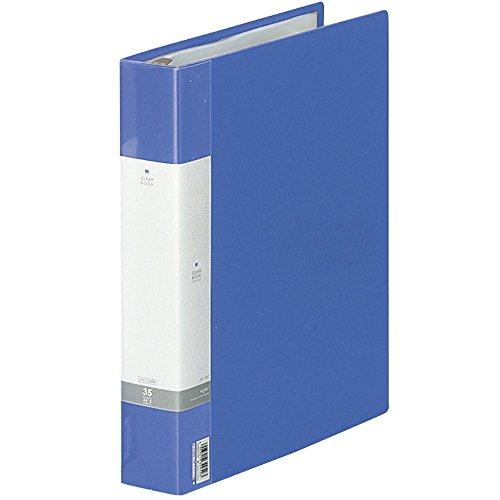 LIHIT LAB Папка-книга для документов, сменная, A4, 30 отверстий, 35 карманов, Синяя, 314 x 275 x 50 мм, G3803-8
