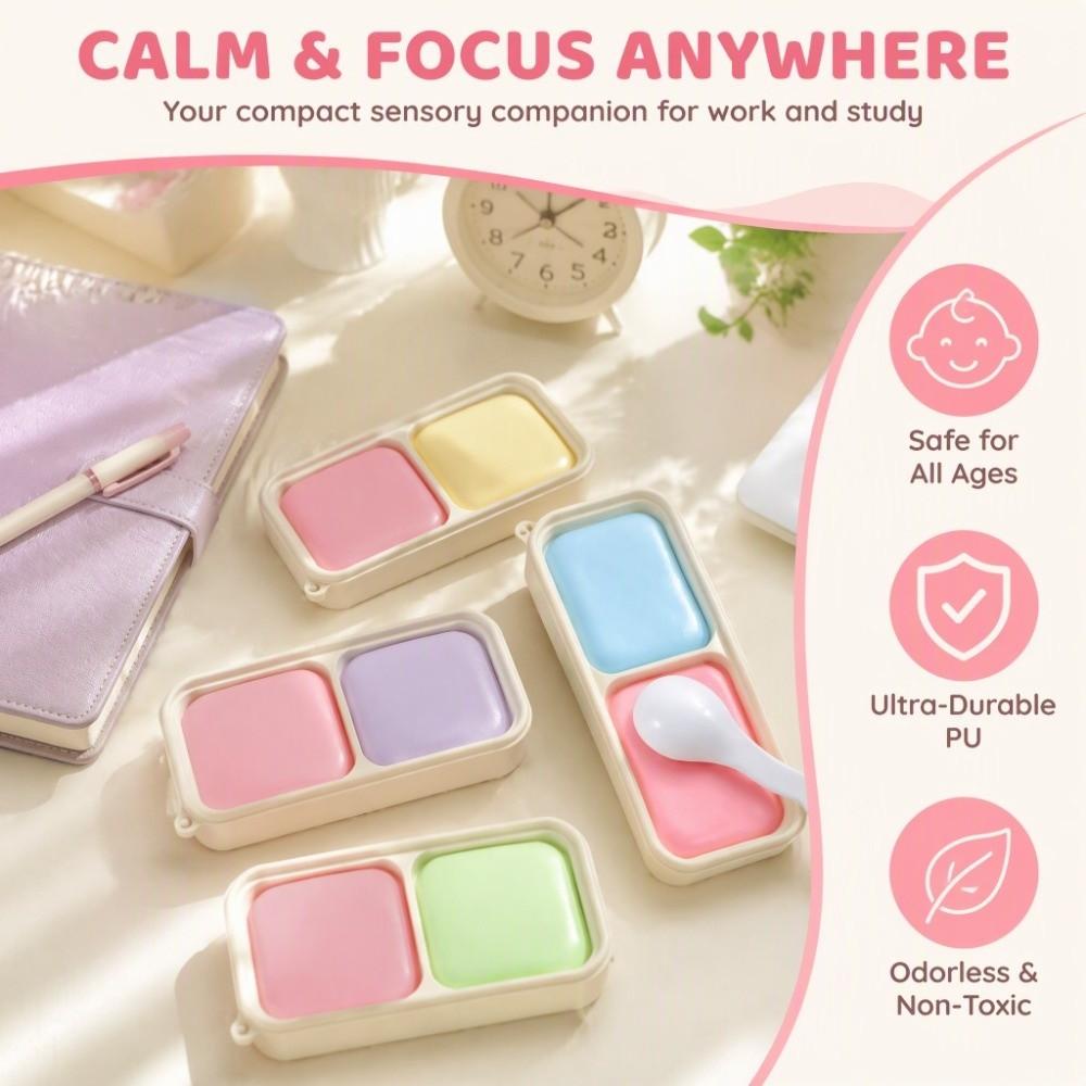 Anxiety Relief Sticky Box Cake Squishy Toy Creative Realistic Cake Pinch Home Decoration