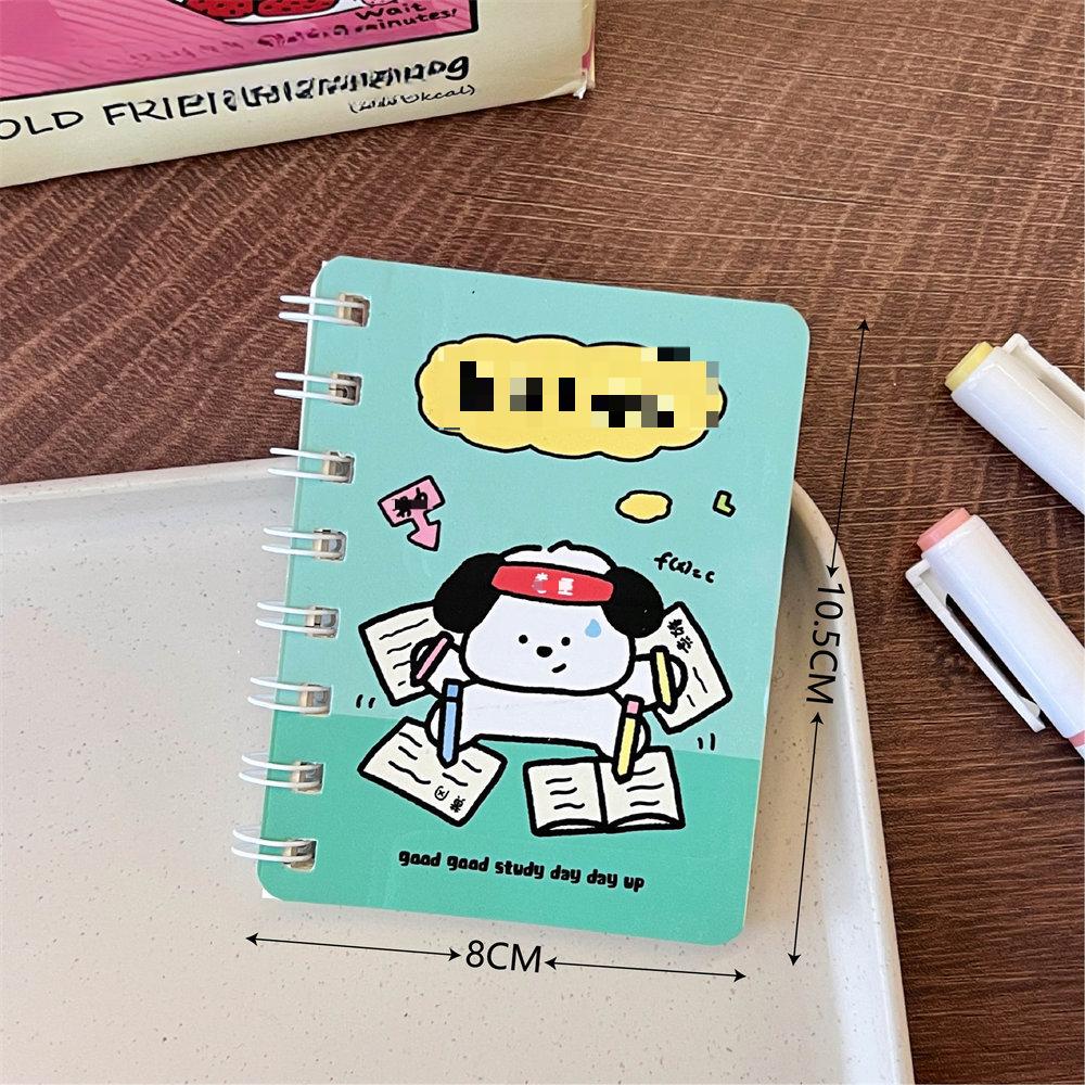 1 шт. японский милый мультяшный щенок мини-блокнот с отрывными листами студенческий портативный карманный журнал-переплет книга-планировщик блокнот детский подарок