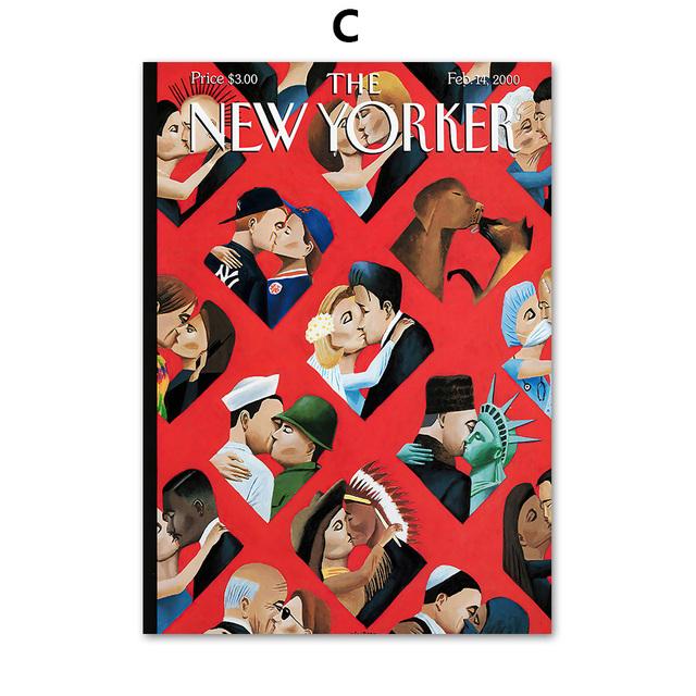 Житель Нью-Йорка, плакаты и принты, настенная живопись на холсте, настенные картины для декора гостиной, украшения дома без рамки