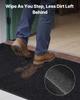 Front Door Mat, 2438 x 1219 mm Commercial Floor Mat for Indoor and Outdoor, Stylish Striped Industrial Carpet with PVC Backing, Heavy Duty Washable