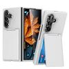 Применимо к чехлу для мобильного телефона Samsung ZFold1Ultra, кошельку для карт, подставке, fold1, прозрачная матовая, с держателем для карт, защитный чехол от падения