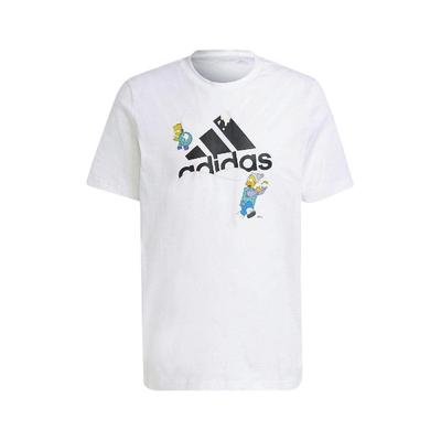 adidas X Футболка с графикой Симпсонов Мужские топы Белый GS6309