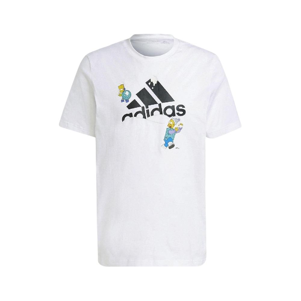 adidas X Футболка с графикой Симпсонов Мужские топы Белый GS6309