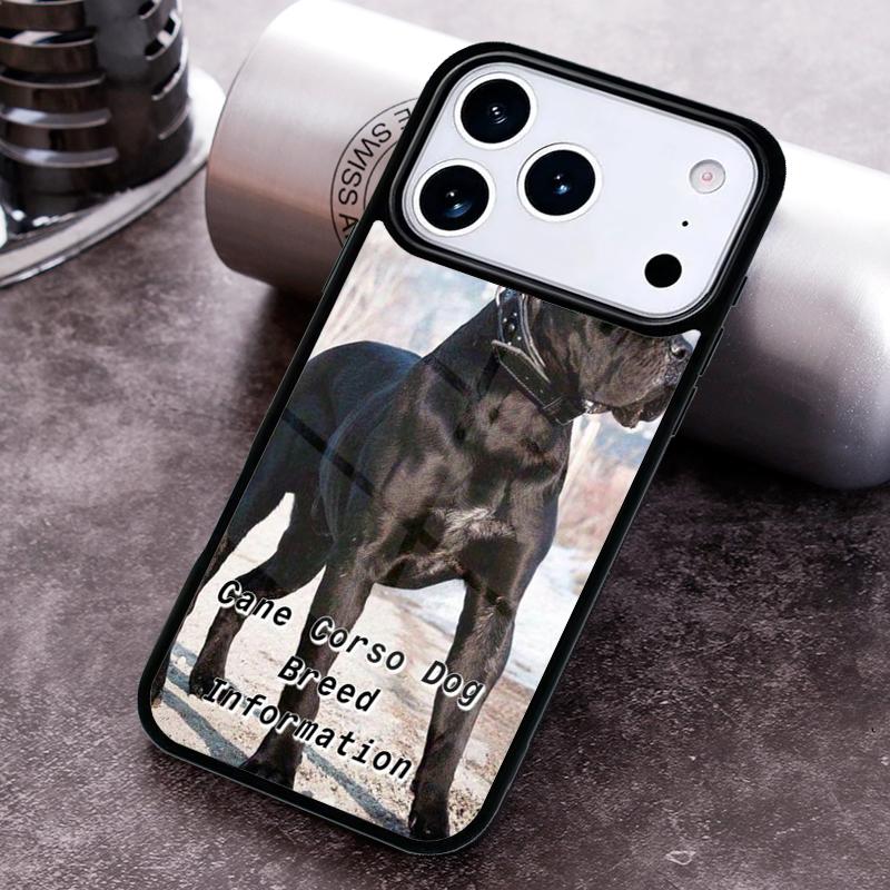 Чехол для телефона с изображением итальянского мастифа Кане Корсо для iPhone 17 16 15 Pro Max Air 14 13 12 11 Plus Ударопрочный чехол