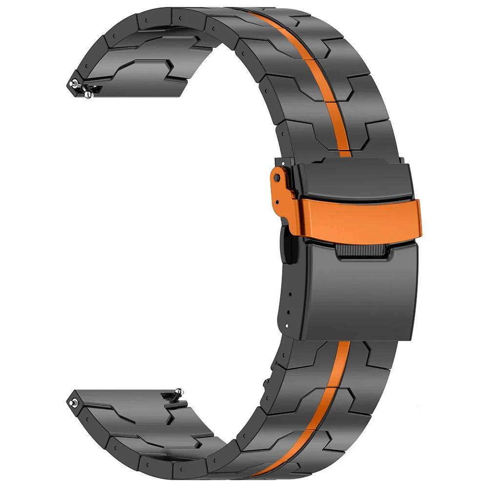 Мужской титановый ремешок для Huawei Watch 4 Pro GT5 GT4 Smart Watch 20 мм 22 мм Браслет звеньевой из титана для Samsung Galaxy 7/6/5/4