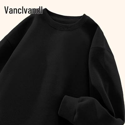 Мужская свободная повседневная толстовка VANCL с длинным рукавом и круглым вырезом