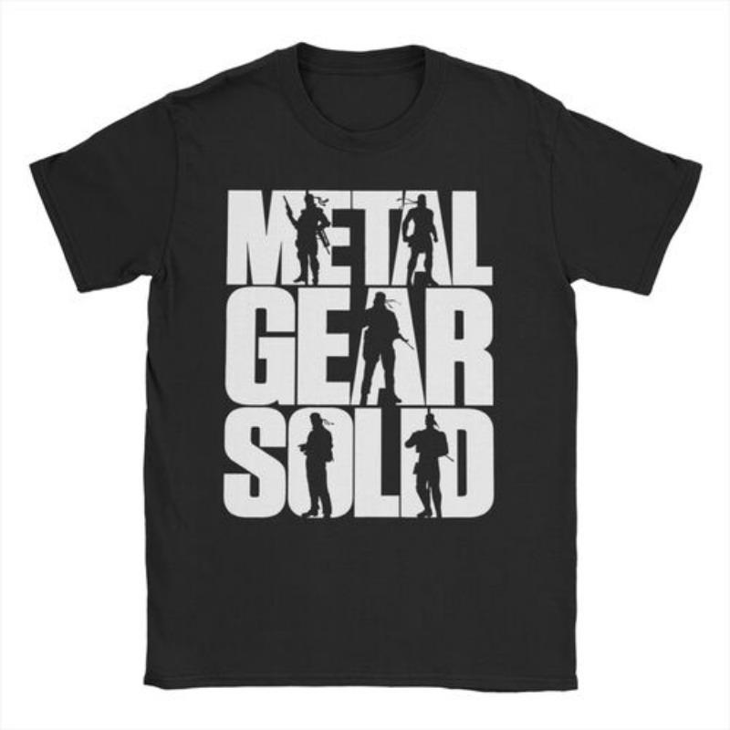 Men Women MGS1 Solid Snake Game T Shirt Metal Gear Cotton Tops Funny Short Sleeve O Neck Tees Classic T-Shirts