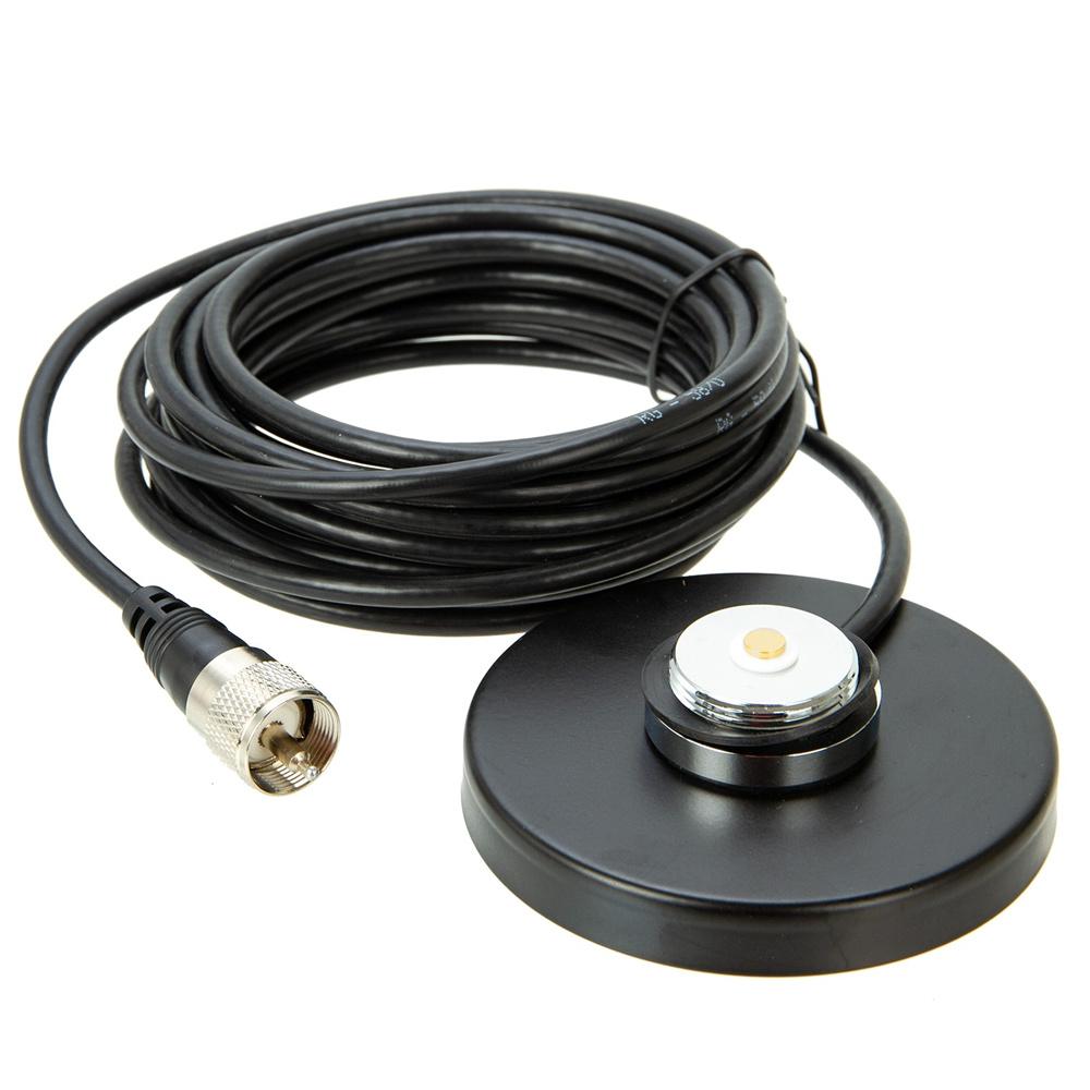 Короткая антенна с магнитной базой NMO NB-90 9 см с разъемом PL-259 5 м Co