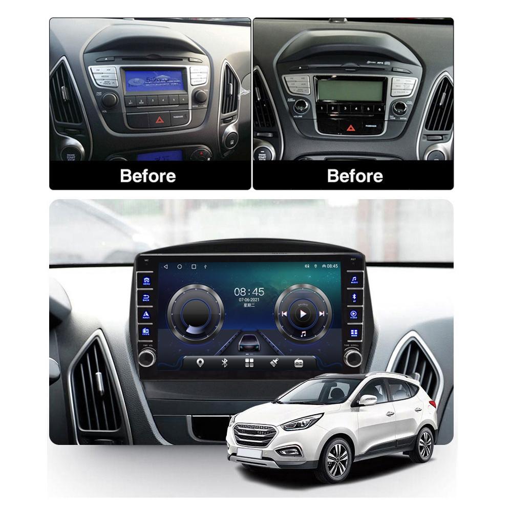 2Din For Hyundai IX35 Tucson 2 LM 2009-2015 With Button Knob Android Car Stereo Radio Multimedia Video Player Navigation GPS 1+16GB