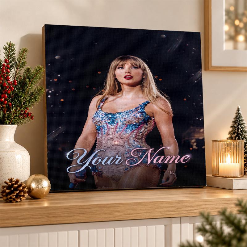 Taylor Swift Custom Name Text 5D Diamond Painting Kit DIY Full Drill Diamond Art Decoration