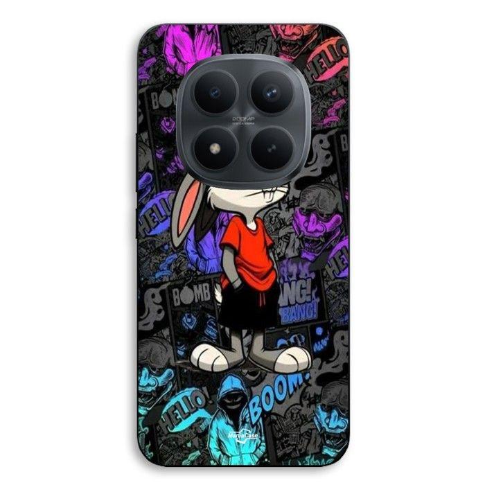 Coque de téléphone - MANIACASE - Xiaomi Redmi Note 15 Pro Plus 5G - Silicone TPU - Noir - Bugs Bunny Thug Life