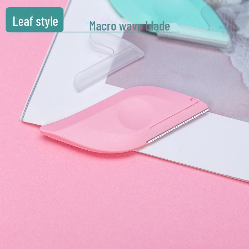 Складной триммер для бровей из нержавеющей стали с волнообразным узором Macro