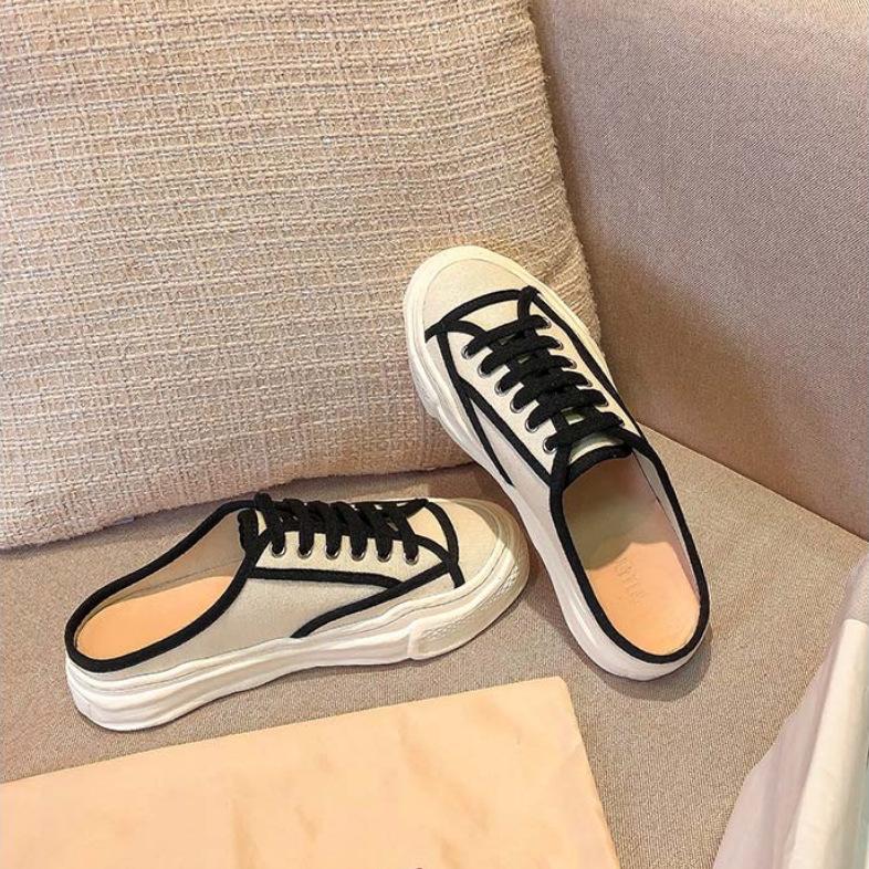 Мода Мода Baotou Полухолщовые туфли Женская повседневная обувь Кроссовки на плоской подошве с внутренним увеличением на платформе Низкие верхние туфли на шнуровке Белые туфли