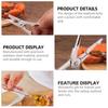 3/6pcs Printed Lobster Crab Cracker Tools Stainless Steel Nut Pliers Lobster Pliers  Fruit