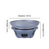 Portable Nonstick Hot Pot with Alcohol Burner, 2-in-1 Dry Pot Cooker for Authentic Asian Cuisine, Home or Restaurant Use