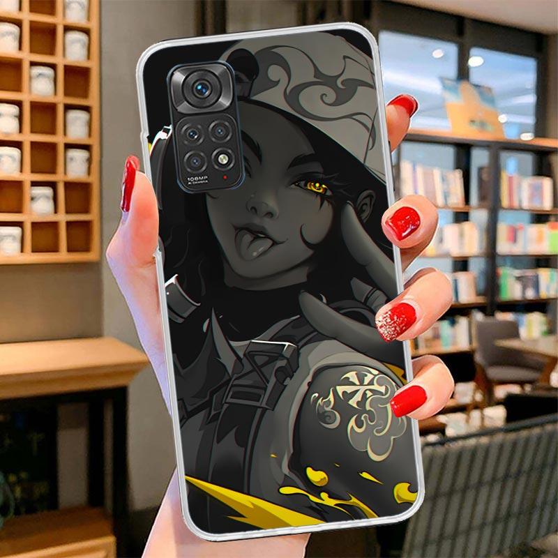 Valorant Игровой Крутой Чехол Для Телефона Для Xiaomi Redmi Note 15 14 13 12 11 10 Pro Plus 14S 12S 11S 11T 11E 10S Мягкий Чехол-Ракушка R