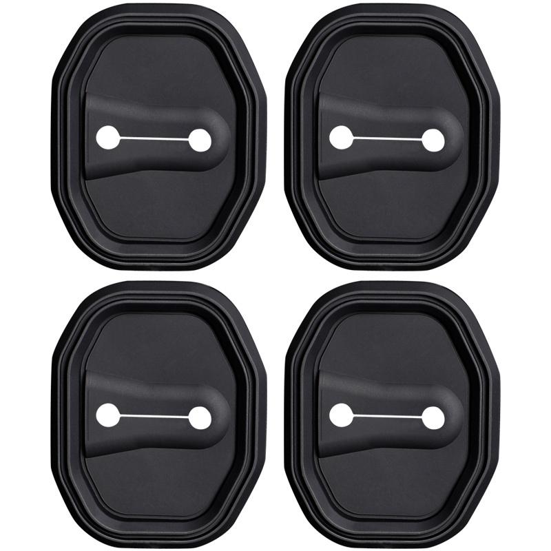 Car Door Lock Latches Cover Silicone Mute Damping Cushion Protective Accessories For BMW 1 2 3 5 6 7 Series X1 X2 X3 X4 X5 X6 X7