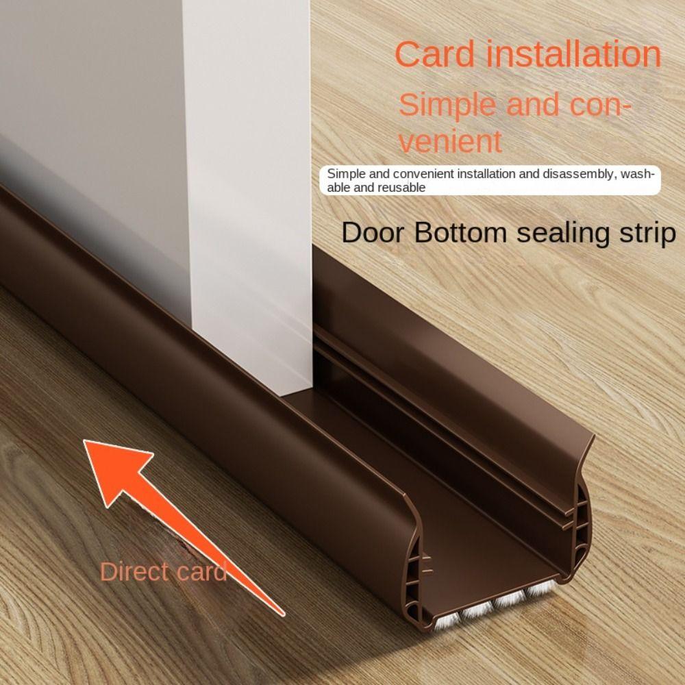 Felt Door Draft Stopper Seal Strip For Home Dustproof Soundproof Weather Stripping 93*5cm Door Bottom Guard