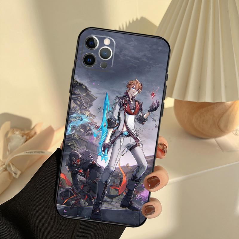Чехол для телефона Genshin Impact Тарталья для iPhone 17 16 15 14 13 11 12 Pro Max 13 mini 15 16 Plus 16e 17 Air Cover Funda