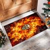 Valencia FC Soccer Football Pattern Soft Area Rug Non Slip Indoor Floor Carpet Sports Decor Mat for Bedroom