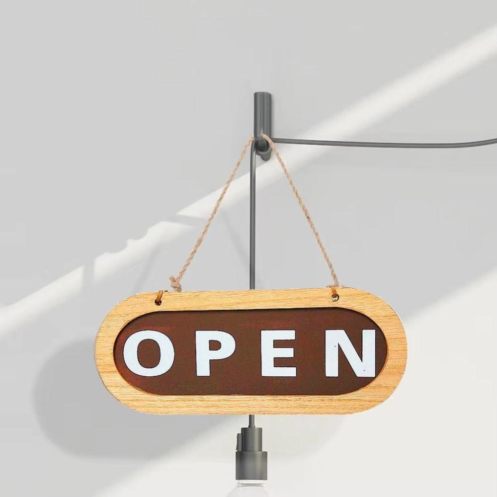 Rope Hanging Store Closed Board OPEN/CLOZED Business Open Sign for Store Hotel Use