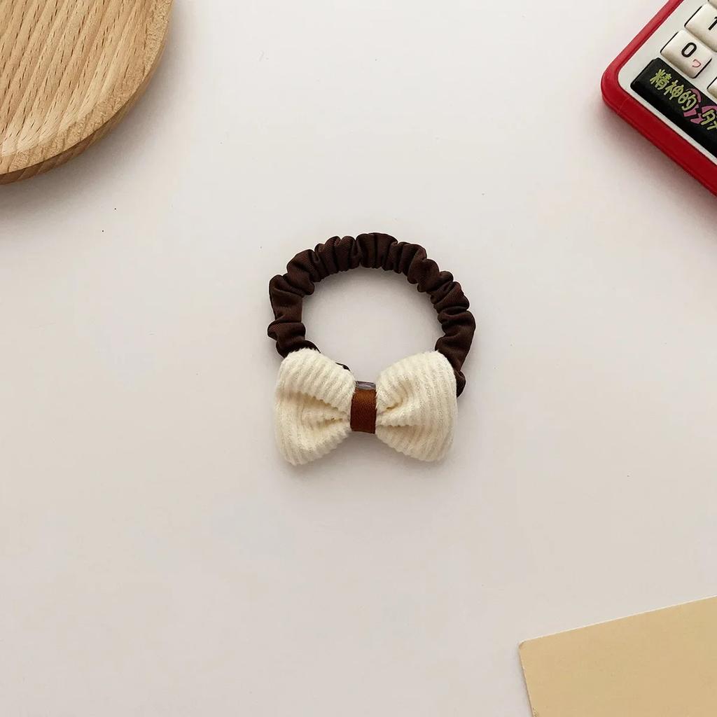 1 шт. кофейного цвета с бантом, эластичные ленты для волос, детские веревки для волос, кольца, завязки, головные уборы, аксессуары для волос для девочек и детей