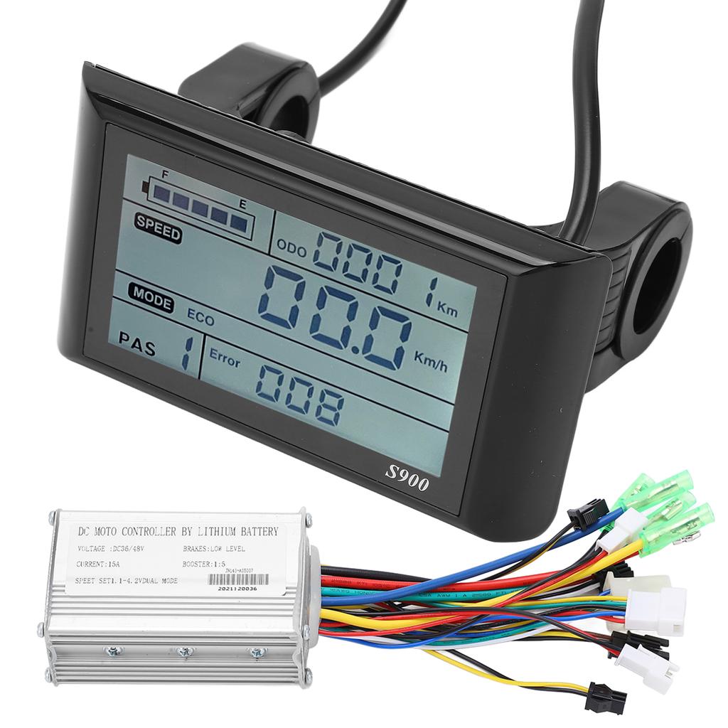 36V48V 15A Бесщеточный контроллер двигателя LCD S900 Панель дисплея Набор для 22,2 мм руля Электрический