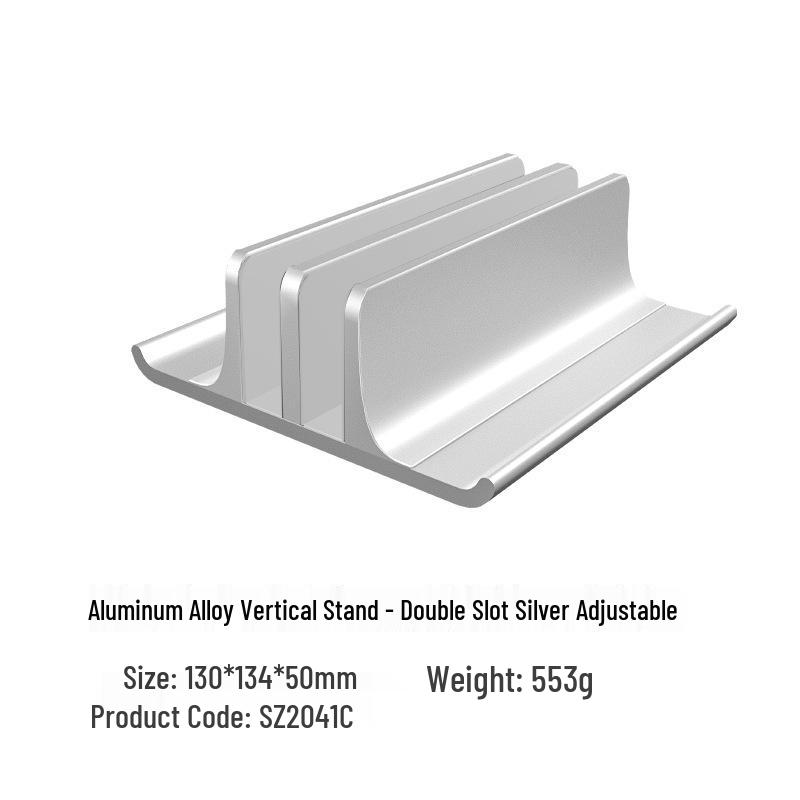 Vertical Laptop Stand with Monitor Support and Heat Dissipation