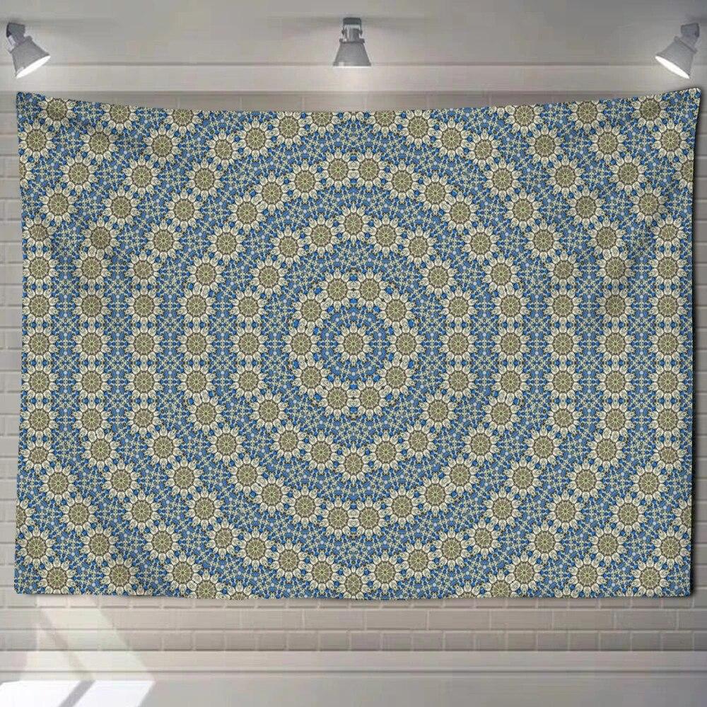 Mandala Tapestry Wall Hanging Psychedelic Bohemian Yoga Shawl Cushion Mattress Room Home Decoration Hanging Cloth