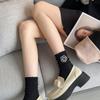 ANGEL SOCKS 1287 Хлопковые носки с кружевным цветком и бусинами