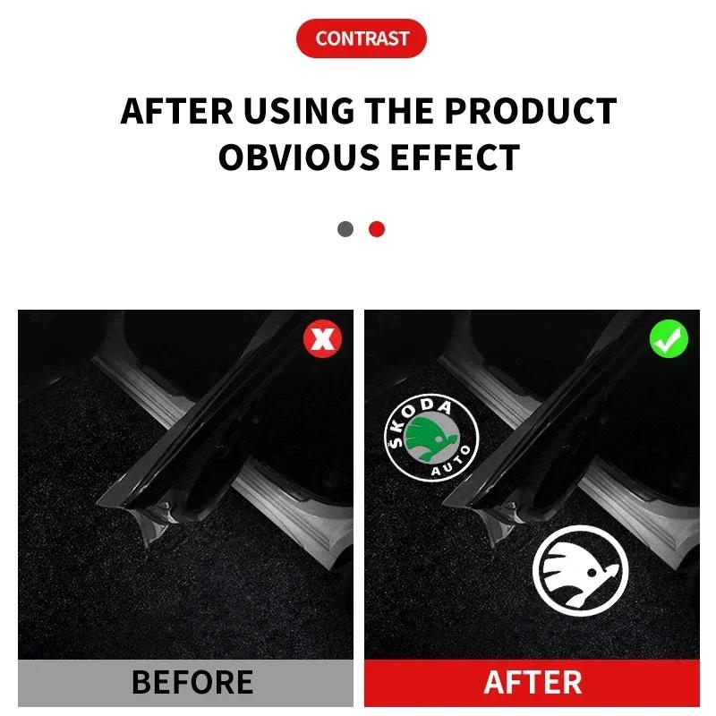 2pcs Car LED Projector Ghost Logo Lamp Auto Door Welcome Shadow Lights For skoda Superb SUPERB Superb Octavia Fabia Roomster dncp95