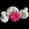 3PCS Heart Flower Cake Fondant Cookie Cutter Decorating Craft Paste Plunger Cake Decorating for DIY Baking