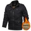 Stand Collar Jacket, Men's Washed Jacket, Cotton Military Suit, Outdoor Casual Jacket