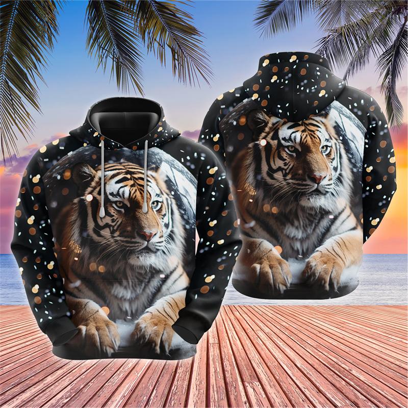 Новые милые толстовки с принтом тигренка в виде 3D-принта для мужчин и женщин, свободные толстовки с капюшоном, свитера с капюшоном, спортивные костюмы, пальто, детская одежда