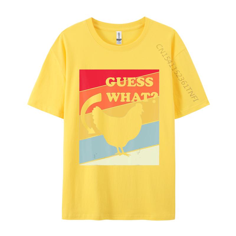 Guess What Chicken Butt TShirt Humor Hilarious Rooster Youth Tops T Shirt Printed T Shirts Cotton Hip Hop