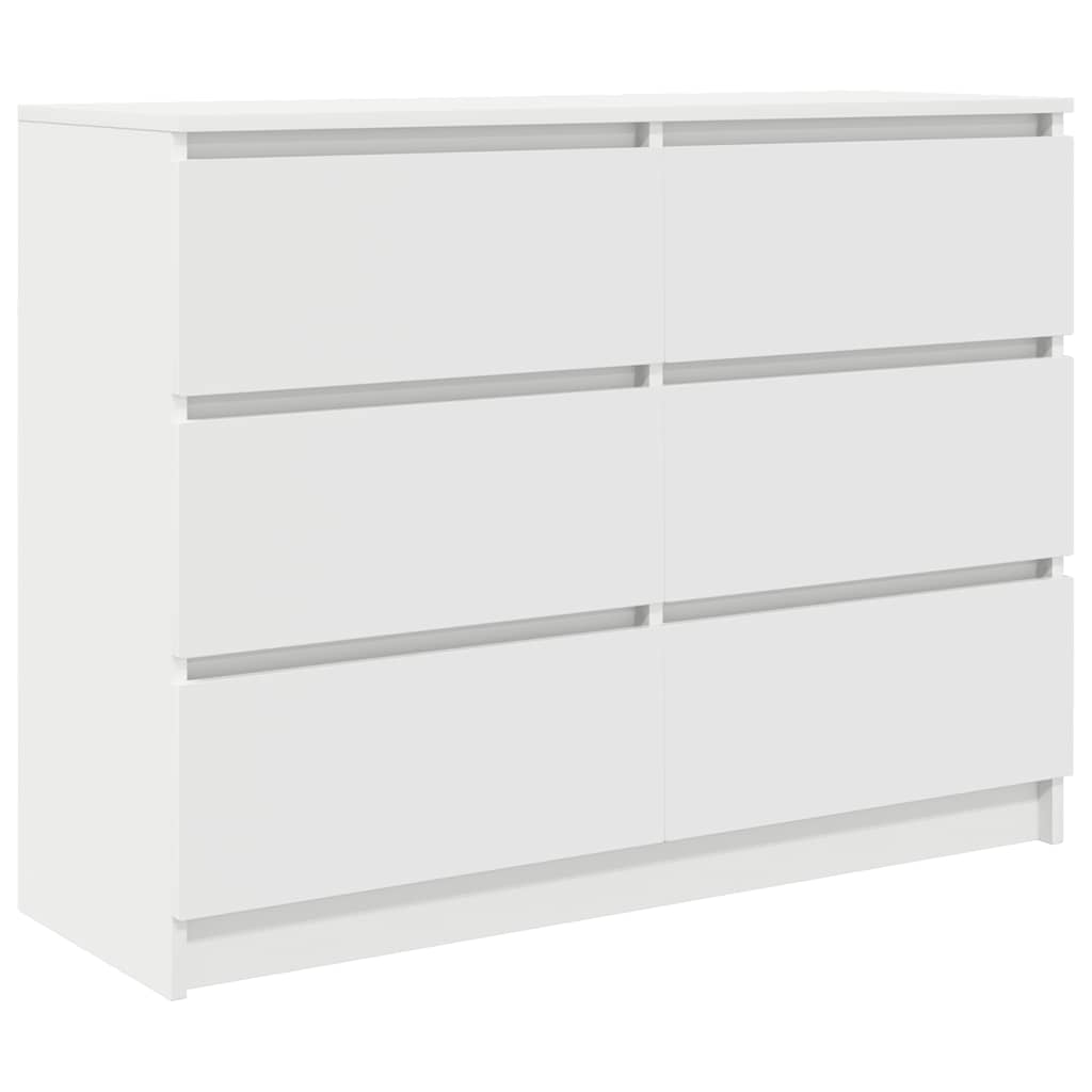 Sideboard in White 100 x 35 x 76 cm Engineered Wood