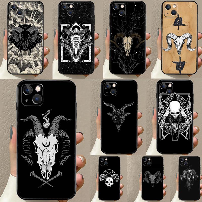 Чехол-череп барана скелет ужас для телефона IPhone 18 16 15 14 11 12 13 Pro Max Mini Plus X XS Max XR Cover Coque
