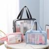 New Cartoon PVC Makeup Bag Transparent Wash Bag Swimming Bag Cute Storage Bag PU Portable Waterproof Cosmetic Bags for