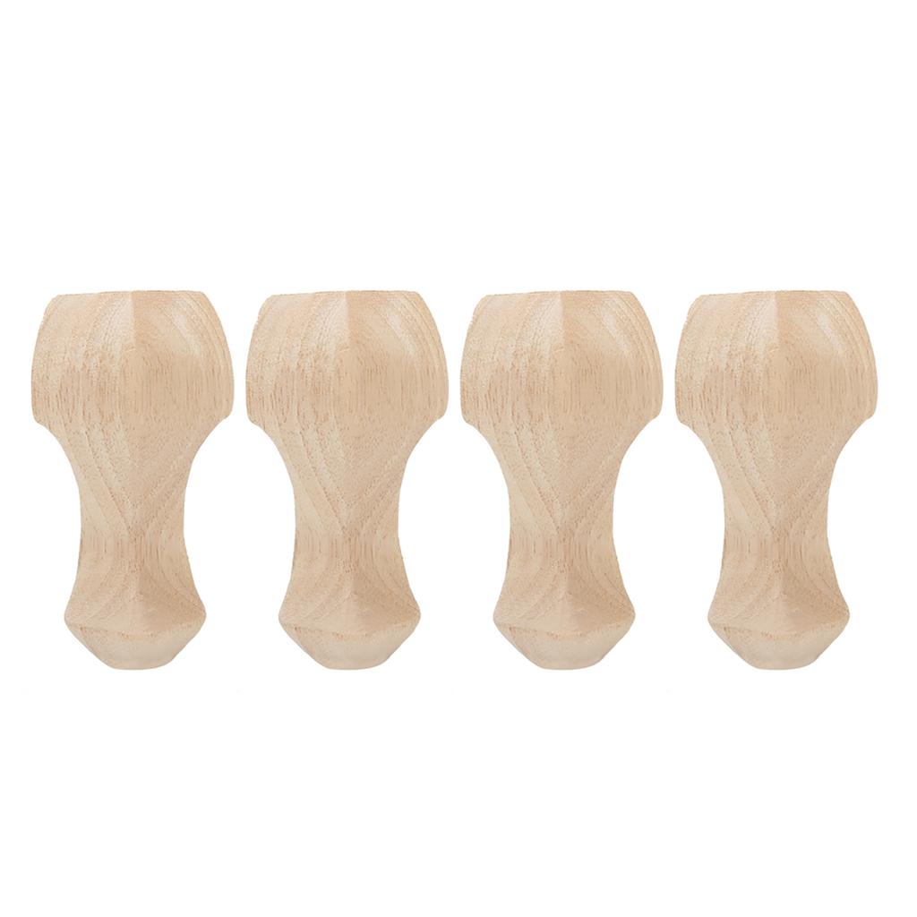 4pcs Hand Carved   Wood Furniture Legs Coffee Table TV Cabinet Sofa Foot