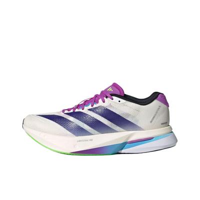 Adizero Boston 13 Модные Удобные Нескользящие Прочные Дышащие Поддерживающие Амортизирующие Кроссовки для Бега Женские Кроссовки Белые Фиолетовые JS4953