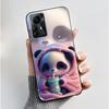 Phone Case For ZTE Blade A72s/Optus X Max/Blade V41 Smart Soft Silicone Black Case Lovely Pattern Puppy Rabbit Shockproof Shell