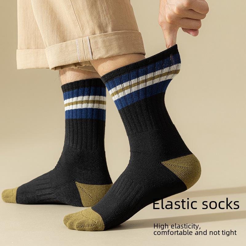 Men's Thick Warm Winter High-Top Mid-Tube Sports Socks