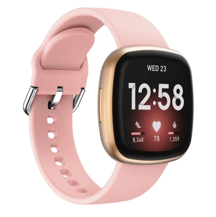 Силиконовый ремешок для Fitbit Versa 3(черный)