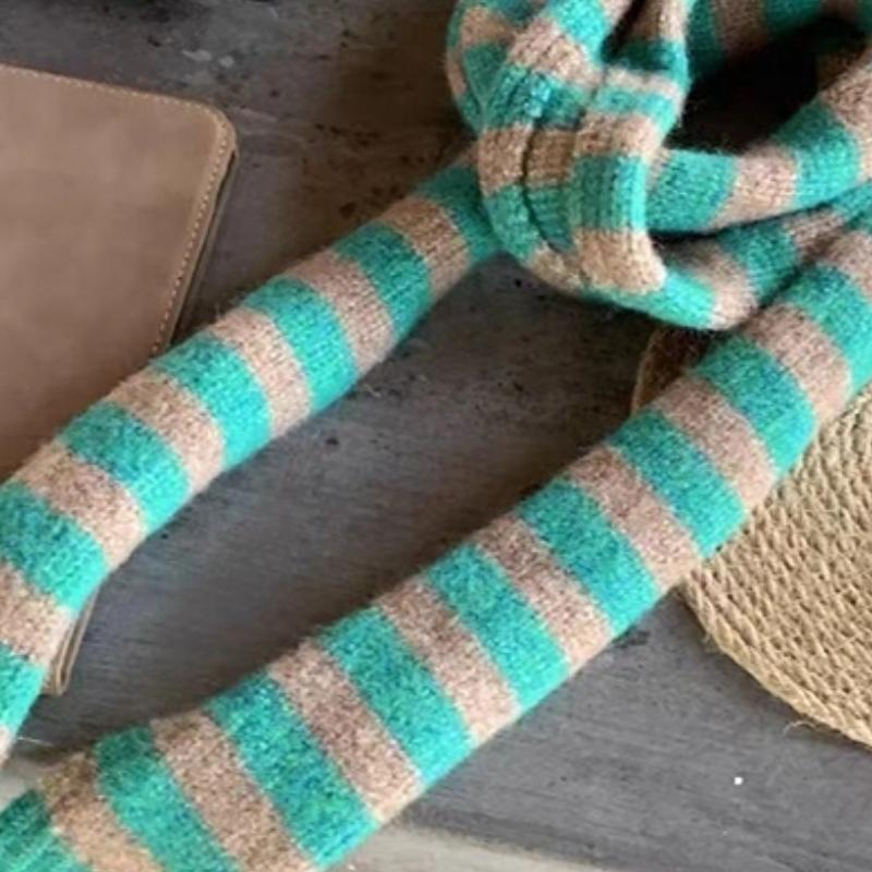 Autumn And Winter Striped All-match Warm Scarf Korean Style Atmosphere Student Scarf