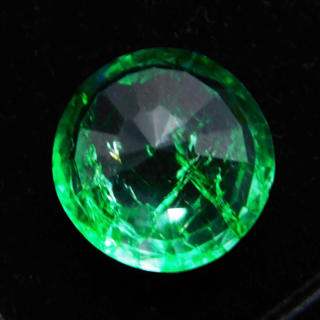 Natural Green Colombian Emerald 7ct Round Cut Certified Loose Gemstone