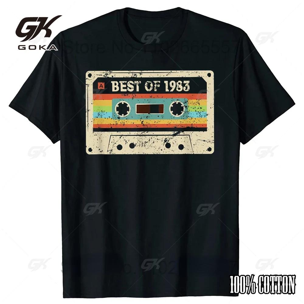 41 год Сделано в 1983 Классическая Оригинальная Винтажная Футболка для Мужчин Идея Подарка на День Отца Классические Аксессуары Ностальгия Футболки