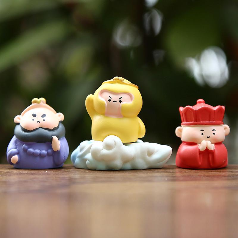 Journey To the West Mini Figure Set: Wukong & Bajie Cute Ornaments